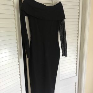Black long sleeve Fuzzi dress